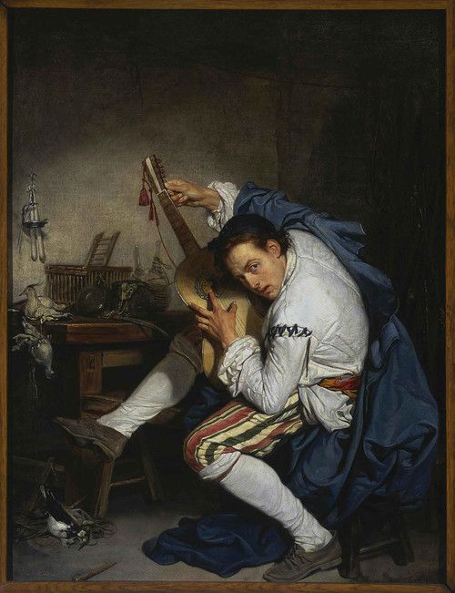 The Guitarist (Loiseleur) by Jean Baptiste Greuze