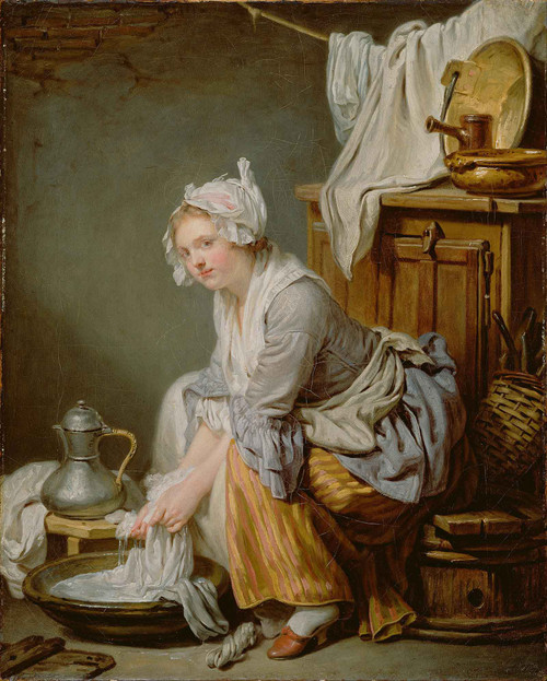 The Laundress (La Blanchisseuse) by Jean Baptiste Greuze