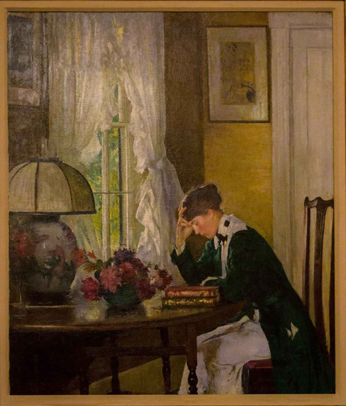 The Letter By Edmund Tarbell Located In Martha Washingtons Ladies Lounge Within In The Harry S Truman Building Of The Us Department Of State by Edmund Charles Tarbell