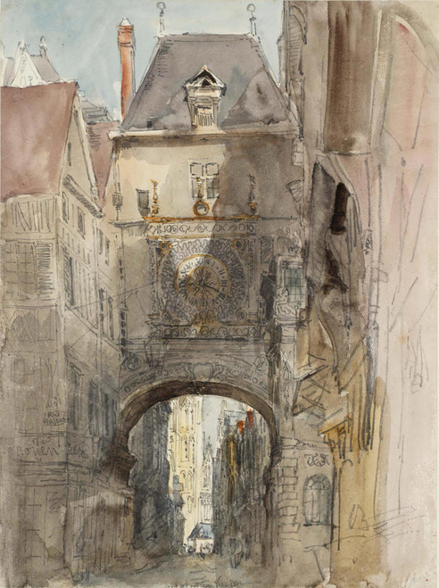 Tour D’horloge Rouen by David Cox