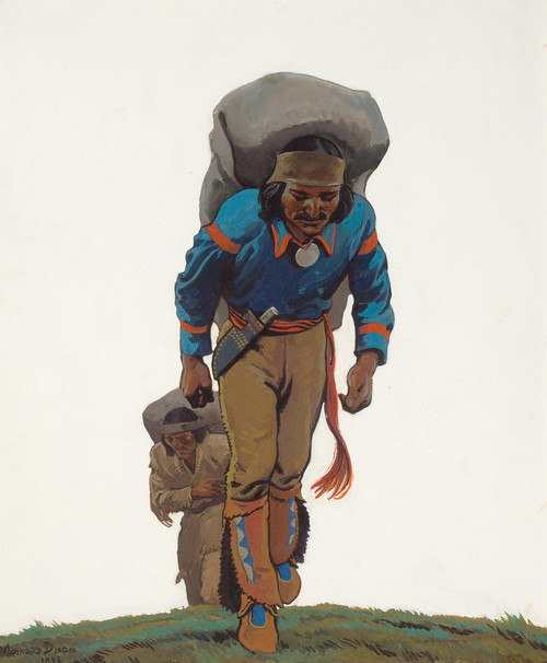 Two Packers 1936 by Maynard Dixon Two Packers 1936 by Maynard Dixon