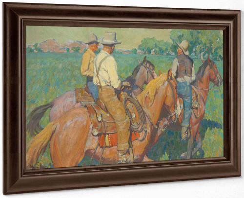 Home Pastures (Three Cowboys) by Jack Wilkinson Smith