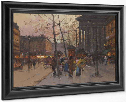 La Madeleine 3 by Eugene Galien Laloue