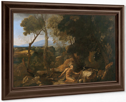 Landscape With Saint Paul The Hermit by Nicholas Poussin