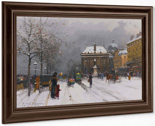 Linstitut (Temps Mauvais) by Eugene Galien Laloue