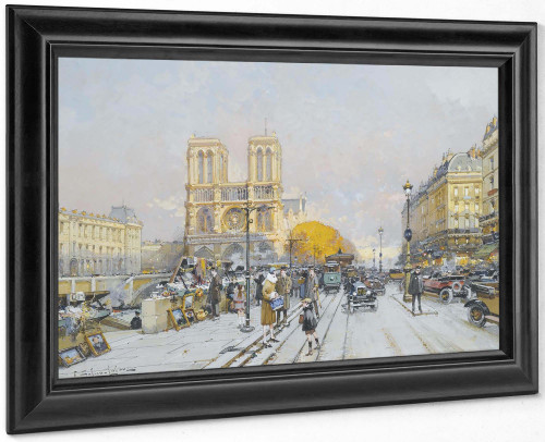 Notre Dame by Eugene Galien Laloue