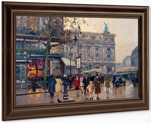 Place De Lopera Paris Edouard Cortès French by Edouard Leon Cortes