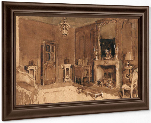 Scène Dinterieur Au Verso Scène Dinterieur Et Differentes Etudes De Personnages by Walter Gay