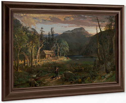 The Backwoods Of America Jasper Francis Cropsey by Jasper Francis Cropsey