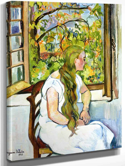 Germaine Utter In Front Of The Window By Suzanne Valadon