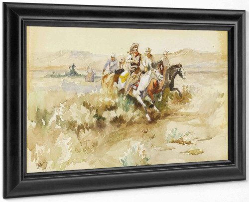 The Posse 1899 by Charles Marion Russell The Posse 1899 by Charles Marion Russell