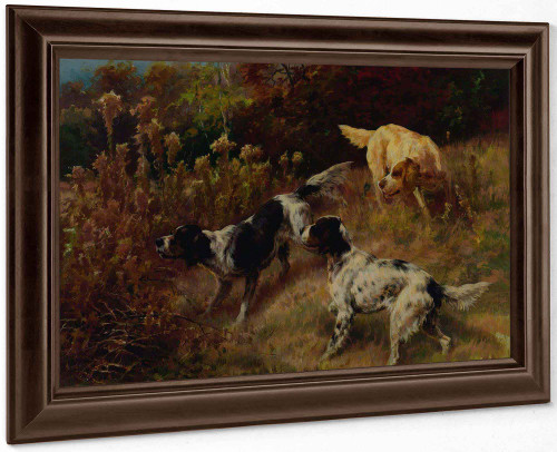 Three Setters On The Hunt by Edmund Henry Osthaus