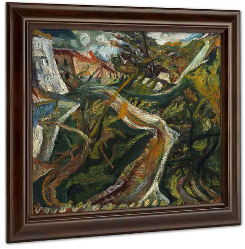 Chemin De La Fontaine Des Tins At Ceret Ca 1920 by Chaim Soutine