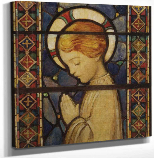 Child Praying 1920 Original Cover Illustration For Good Housekeeping December 1920 by Jessie Willcox Smith