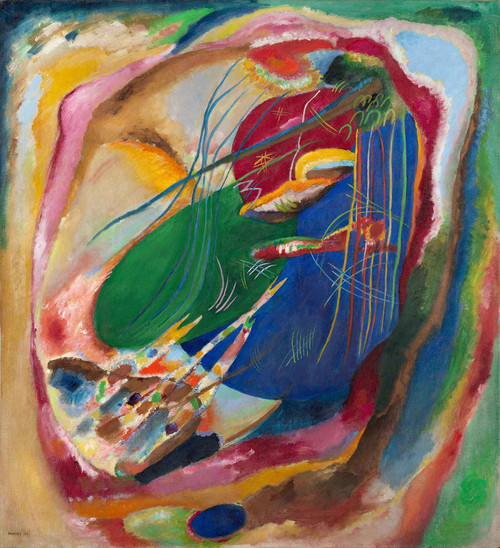 Picture With Three Spots No 196 by Wassily Kandinsky