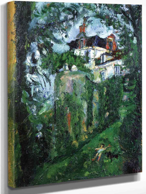 Girl And Dog, House And Buttress By Chaim Soutine