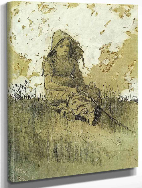 Girl In A Sunbonnet By Winslow Homer