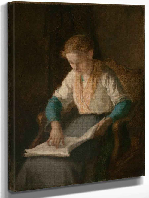 Girl Reading By William Morris Hunt