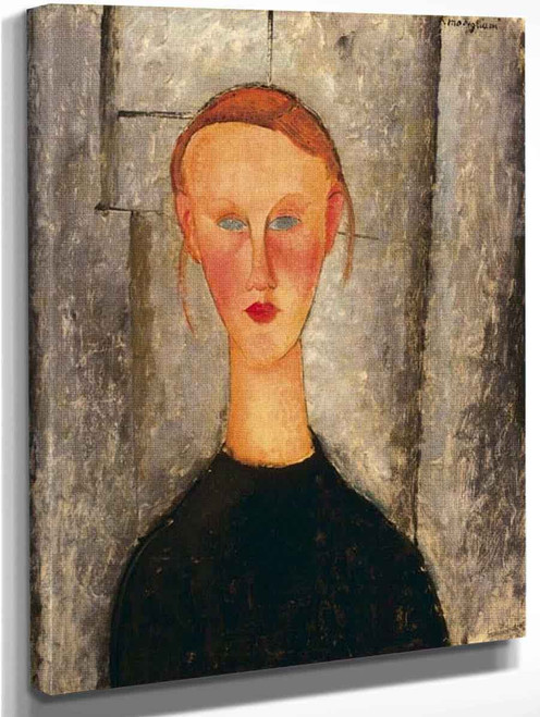 Girl With Blue Eyes By Amedeo Modigliani