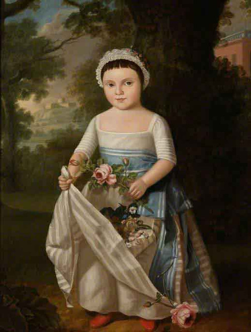 Girl With Roses By Thomas Gainsborough