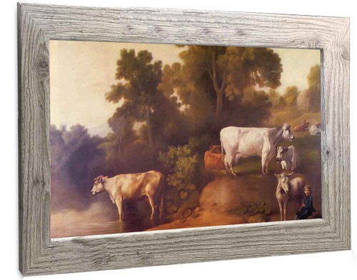 Cattle By A Stream George Stubbs