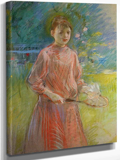 Girl With Shuttlecock By Berthe Morisot