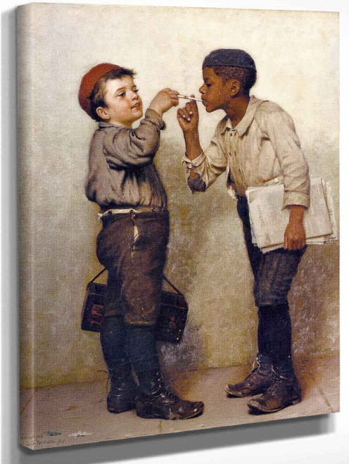 Give Us A Light By John George Brown