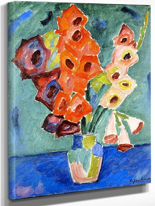 Gladioli By Alexei Jawlensky By Alexei Jawlensky