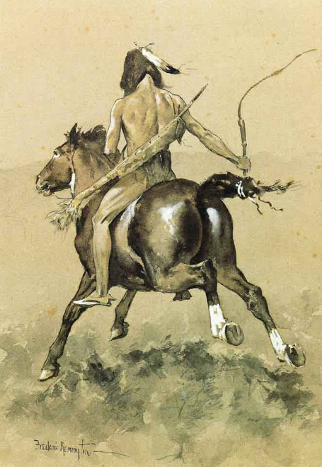 Going To The Buffalo Hunt By Frederic Remington