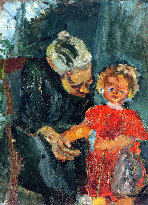 Grandmother And Child By Chaim Soutine
