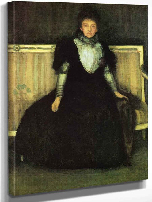 Green And Violet Portrait Of Mrs. Walter Sickert By James Abbott Mcneill Whistler American 1834 1903