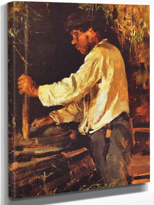 Grinding With A Quern By Akseli Gallen Kallela