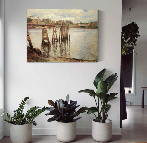 Jetty At Low Tide Joseph Decamp