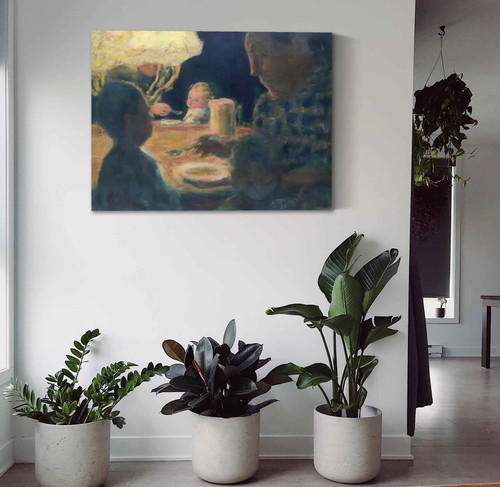 Lunch By Lamplight Felix Valletton