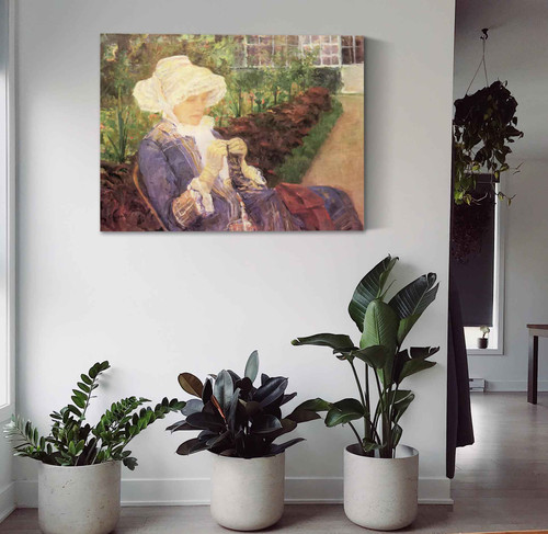 Lydia Crocheting In The Garden Mary Cassatt