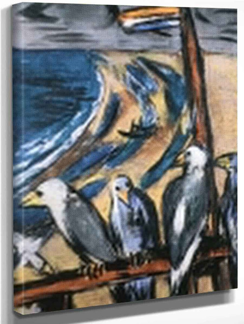 Gulls In A Storm By Max Beckmann By Max Beckmann