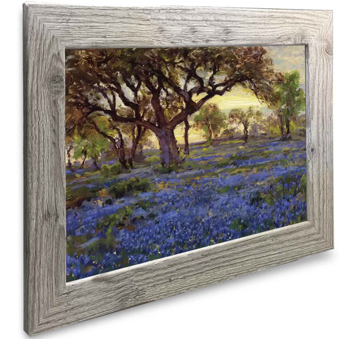 Old Live Oak Tree And  Bluebonnets On The West Texas Military Grounds Julian Onderdonk