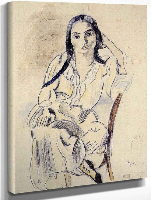 Gypsy Woman By Jules Pascin