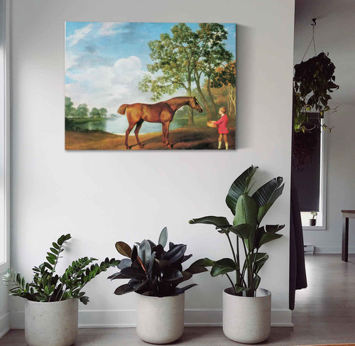 Pumpkin With A Stable Lad George Stubbs