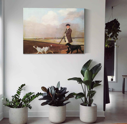 Sir John Nelthorpe Out Shooting With Two Pointers George Stubbs