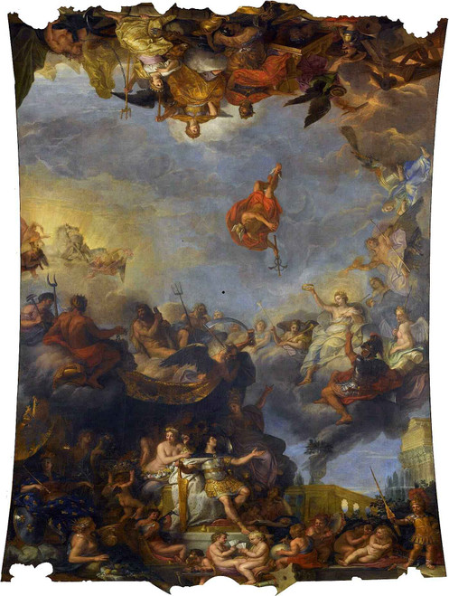 Hall Of Mirrors 15 The King Governs By Himself In 1661 Splendour Of The Neighbours Of France By Charles Le Brun