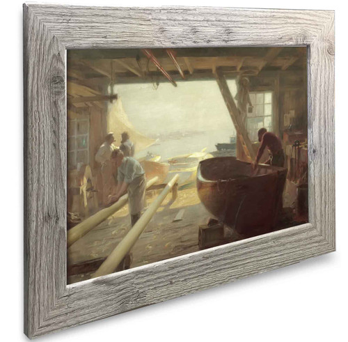 The Boat Builders Shop Edward Henry Potthast The Boat Builders Shop Edward Henry Potthast