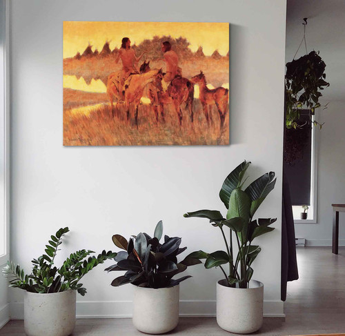 The Gossips Frederic Remington