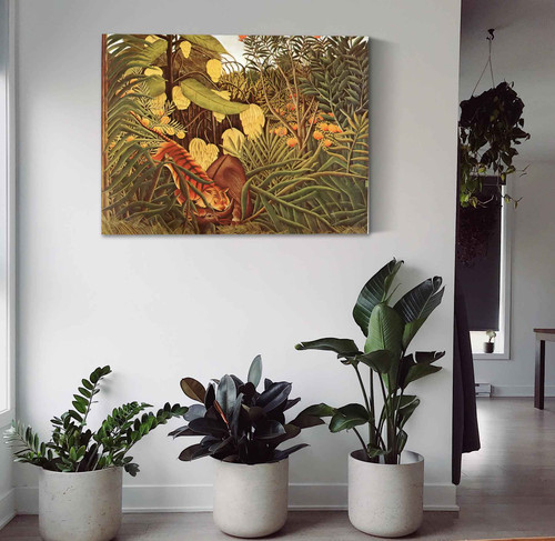 Tiger Attacking A Buffalo Henri Rousseau Tiger Attacking A Buffalo Henri Rousseau