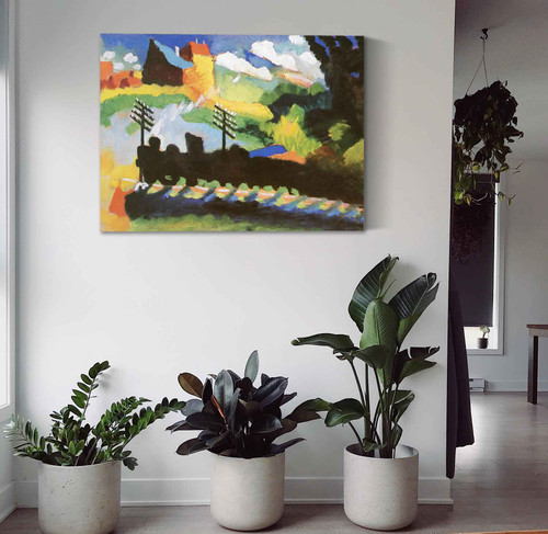 View With Railway Vasili Kadinsky