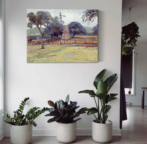 Windmill On Williams Ranch Julian Onderdonk