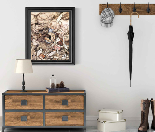 An Unusually Large Saucepan by Arthur Rackham