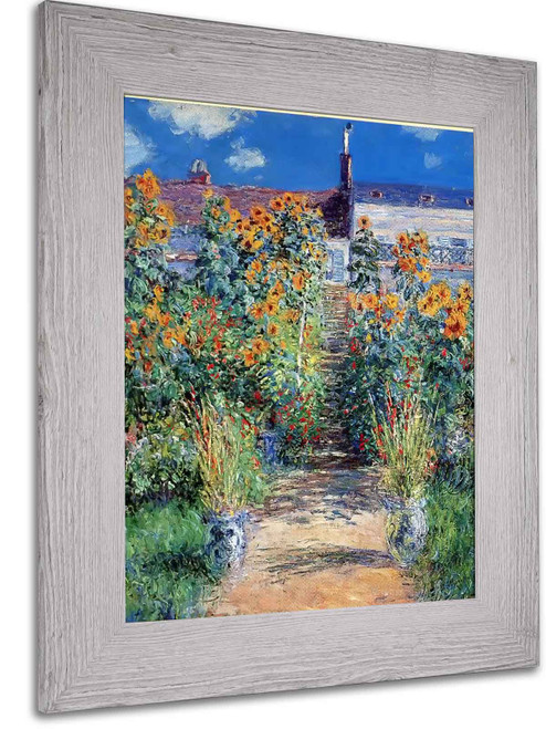 Artists Garden At Vetheuil by Claude Monet
