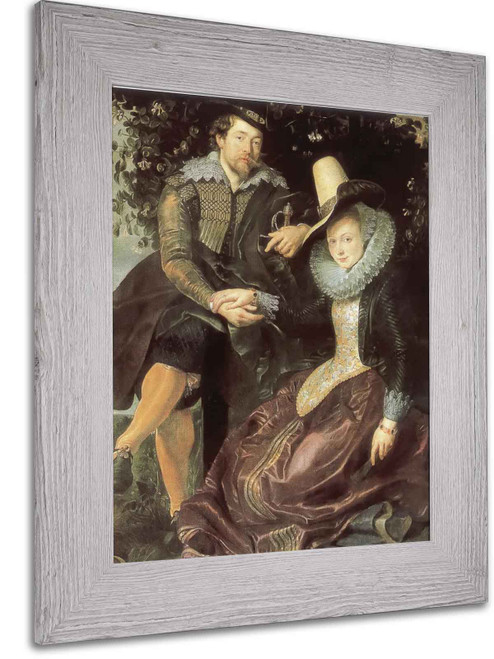 Autoportrait With His Wife Isabelle Brandt by Peter Paul Rubens