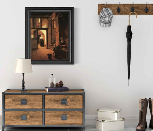 Back Courtyard Of A Dutch House by Johannes Vermeer